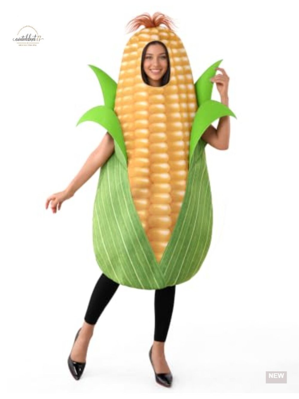 Unisex Corn Halloween Costume Tunic One Size Food Theme Party